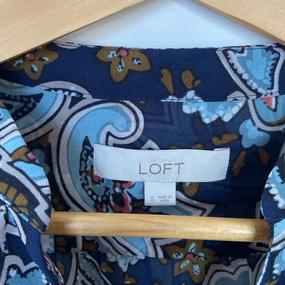 Split Neck Sheer Blouse - Picture 2 of 4